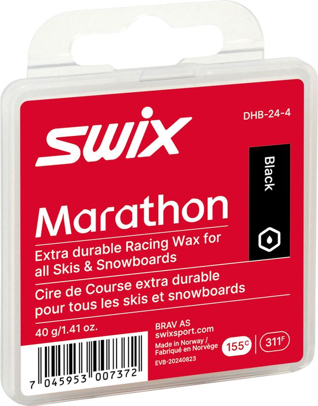 Swix Pro Marathon Paraffin Black 40g -24-BLACK