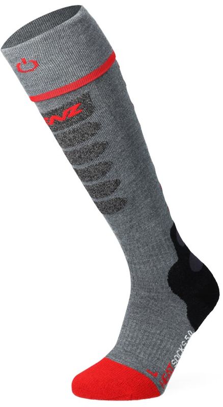 LENZ Heat Sock 5.1 Toe Cap Slim Fit-GREY-42/44