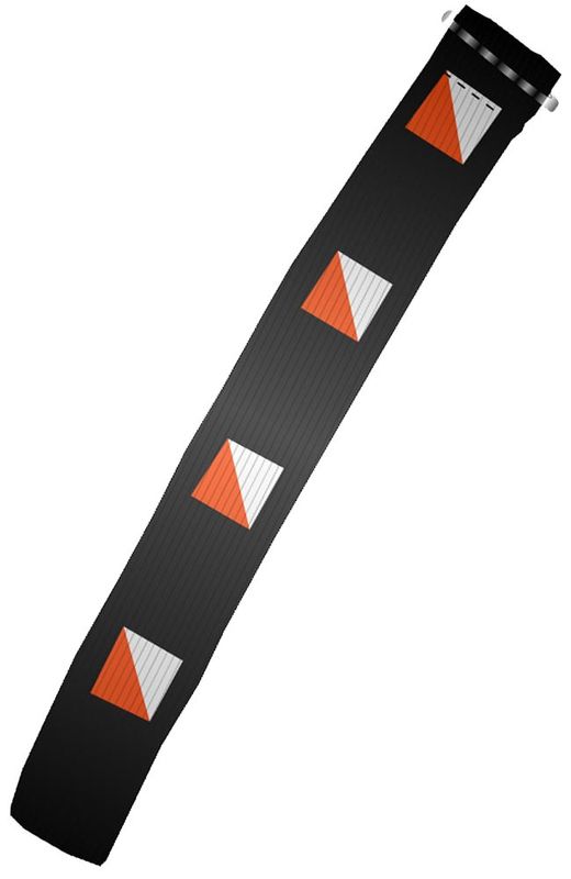 Vapro Resårband SI-pinne/Tumkompass-BLACK/ORANGE-OZ