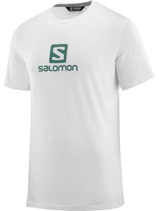 Salomon Cotton Logo SS Tee M-WHITE-L