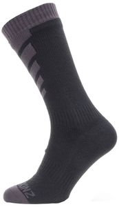 SealSkinz Warm Weather Mid Sock-BLACK-36/38