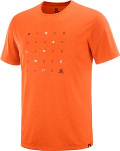 Salomon Agile Graphic Tee M-ORANGE-L