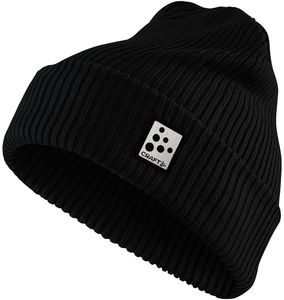 Craft Core Rib Knit Hat-BLACK-OZ
