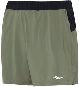 Saucony Outpace 5-Inch Short M-DARKOLIVEGREEN-L
