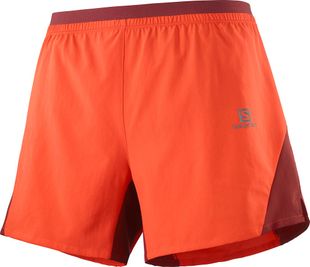 Salomon Cross 5-Inch Shorts M-RED-L