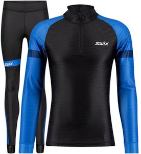 Swix Focus 2-pcs Skisuit M-BLUE-XXL
