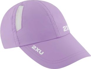 2XU Run Cap-WHITE/PURPLE-ONE SIZE