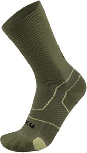 2XU Vectr Crew Socks-DARKOLIVEGREEN-S