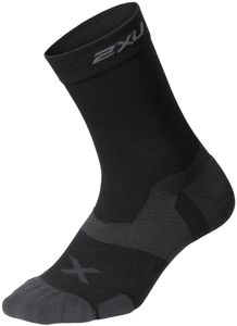 2XU Vectr Crew Socks-BLACK/GREY-M