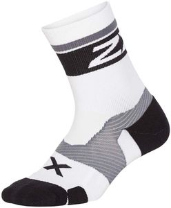 2XU Vectr Crew Socks-WHITE/BLACK-S