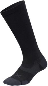 2XU Vectr Full Length Socks 2023-BLACK/GREY-M1