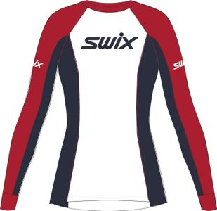 Swix RaceX Classic Long Sleeve W-WHITE/BLUE-L