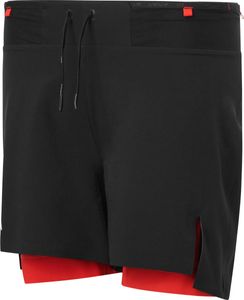 Uswe Puls Trail Running Combo Shorts W-BLACK-L