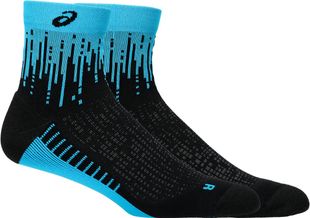 Asics Performance Run Sock Quarter U-BLACK/BLUE-43/46