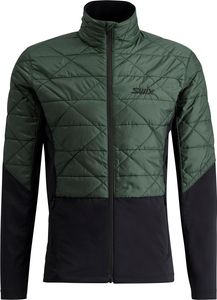 Swix Infinity Hybrid Insulated Jacket M-BLACK/GREEN-M
