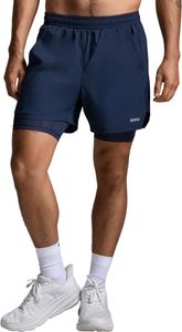 2XU Aero Mesh 2-in-1 5-inch Shorts-DARKBLUE-M
