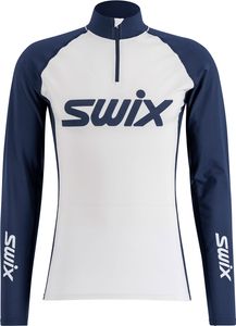 Swix RaceX Dry Half Zip M-WHITE/DARKBLUE-XL