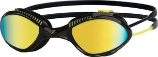 Zoggs Tiger Titanium Mirrored Small-BLACK/YELLOW-OZ