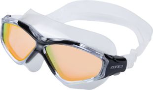 Zone3 Vision Max Mirror Swim Mask-WHITE/BLACK-ONE SIZE